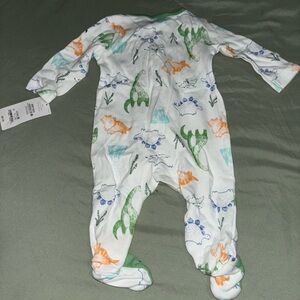 Colorful Dinosaur Print Kids One Piece